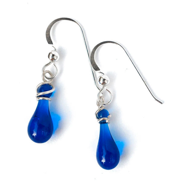 Demi Drop Cobalt Earrings