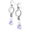 Meteorite Earrings Lavendar
