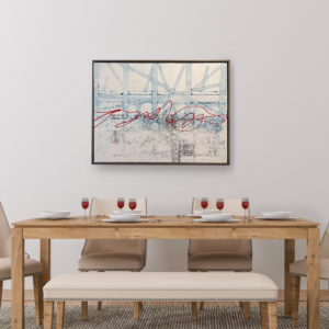Crumbling Infrastructure II Encaustic Painting by Heather Davis