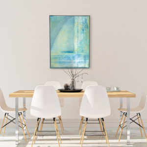 Moody Blues II 18 x 24" Encaustic Painting