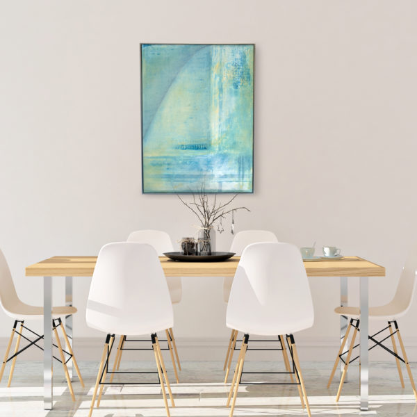 Moody Blues II 18 x 24" Encaustic Painting