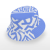 Sankuru Blue Kuba Cloth Bucket Hat - Image 2